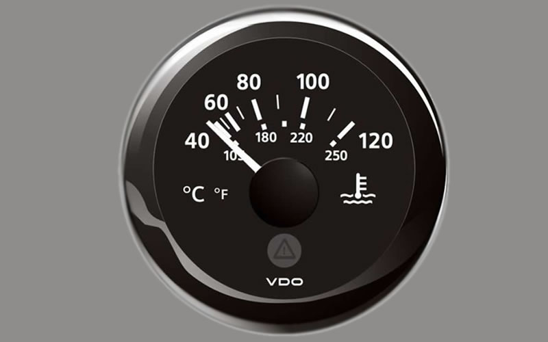 Marine Coolant Temperature Gauge 120°C